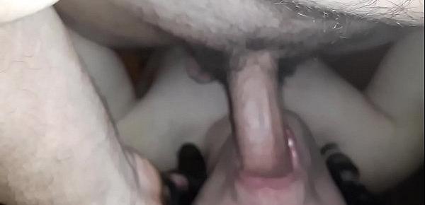  Swallowing a delicious daddy cock